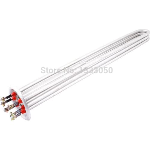 Free Shipping AC 380V 6KW Screw in U Shaped Metal Water Heating Element Electric Tube