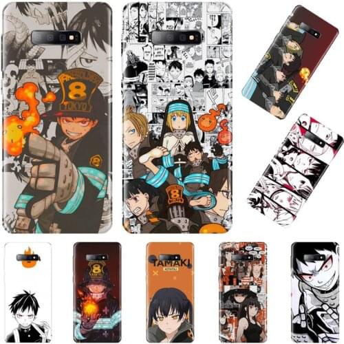 Fire force Anime Soft Rubber Phone Cover For Samsung Galaxy S5 S6 S7 S8 S9 S10 S10e S20 edge plus lite