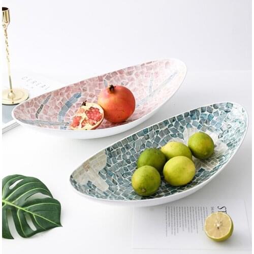 Nordic Handmade Fruit Deep Plate Fruit Bowl Household Storage Bowl Decoration Living Room Decoration Accessories Display Plate