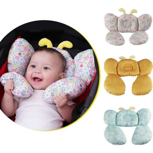 Bee Shape Cotton Baby Shaping Pillow Stroller Equipment U-shaped neck pillow Baby Infant Neck Care Accessories Decorative Pillow