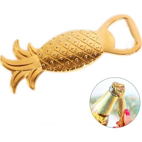 Kapmore 1pc Bottle Opener Creative Pineapple Shape Beer Cap Opener Wedding Party Favor Bar Tool Accessories