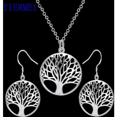 2019 round hollow wishing tree pendant necklace life tree Tree Of Life pendant necklace jewelry fashion cute wedding part