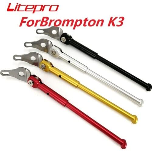 Brompton K3 Folding Bike Kickstand Aluminum Alloy CNC Bicycle Stand Black Red Gold Silver