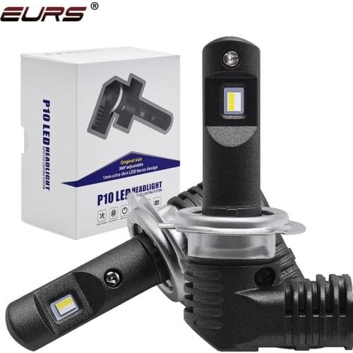 EURS Mini H7 LED lamps for Cars Headlight Bulb H8 led H11 fog light HB3 9005 HB4 9006 H16 5202 P13W 6500K Auto Head lamp 12V 24V