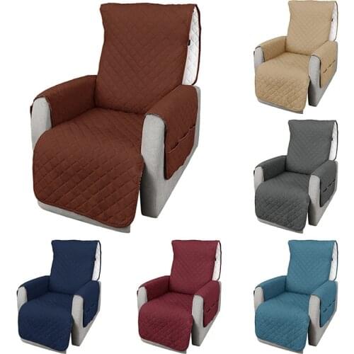 Recliner Sofa Chair Slipcover Removable Couch Cover Recliner Sofa Covers with Pockets Anti-Slip Furniture Protector