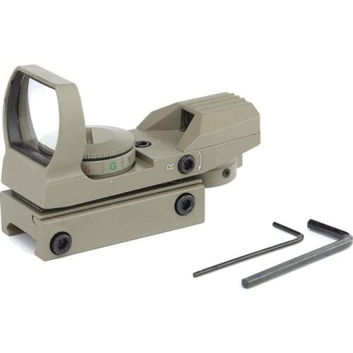 Riflescope Hunting Holographic Red Green Dot Sight Reflex 4 Reticle Tactical Scope Gun Hunting Accessories Tan Color