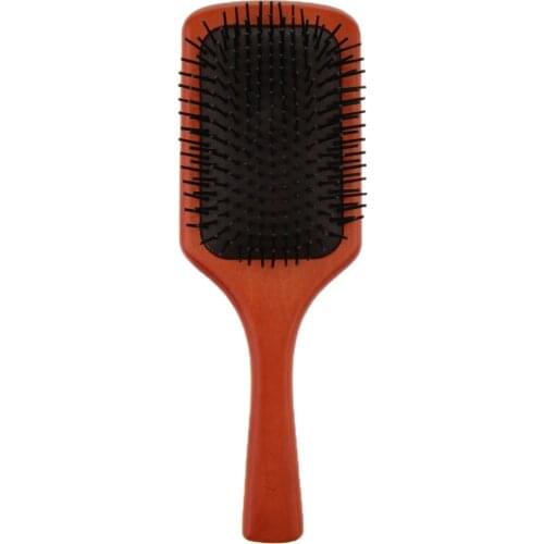 Air Cushion Scalp Massage Hairbrush Hair Care Wooden Detangling Comb&Cleaner