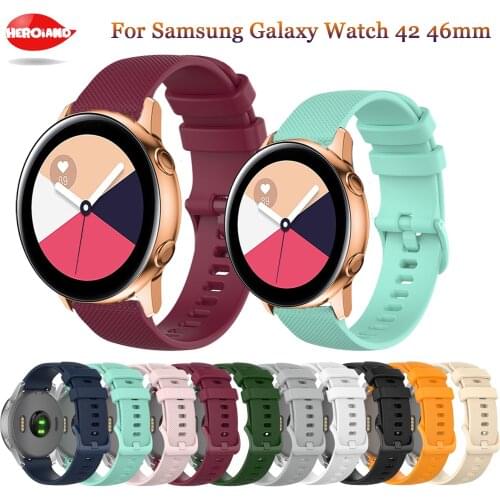Silicone Original 20 22mm band Strap For Samsung Galaxy Watch Active 2 40/44mm /3 41mm smartwatch wristband For Huawei GT 2 42mm