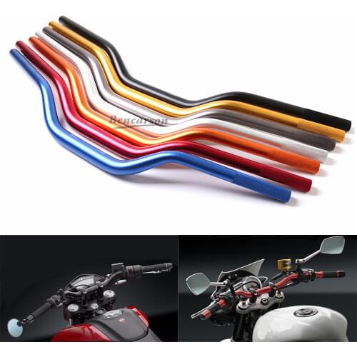 28mm 1-1/8'' Motorcycle CNC Aluminum Alloy Handlebar Universal Steering Wheel Motocross Moto Scooter Anti-rust Handle Bars Black