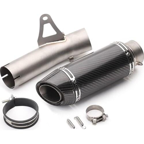 S1000RR 2009-2015 Motorcycle Exhaust Pipe Moto SC Muffler with Stainless steel Middle Pipe For BMW S1000RR 2009-2015 Link Pipe