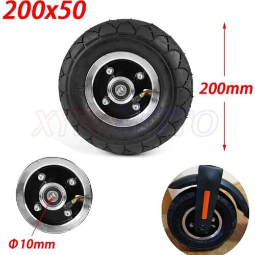 200x50 Tyre Electric Scooter Tyre With Wheel Hub 8" Scooter Inflation Electric Vehicle Aluminium Alloy Wheel Pneumatic Tire