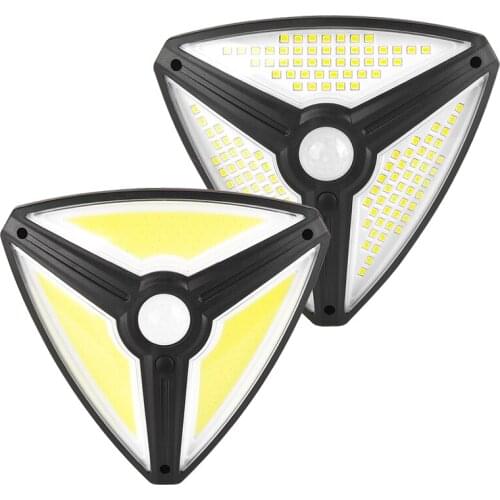 SMD COB LED Solar Lamp Outdoor Solar Light PIR Motion Sensor Wall Light Solar Powered Sunlight Street Lamp for Garden Decoration