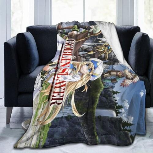 Anime Goblin Slayer 3D printing super soft flannel fleece blanket sofa bedding home decoration cartoon Unisex
