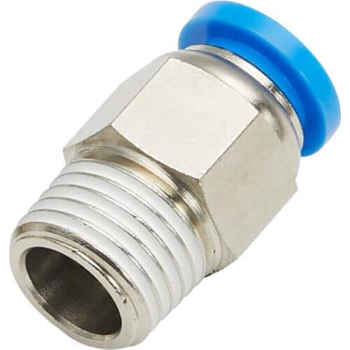 The Push in Quick Touch to Connect Fitting 3/8" OD Tube x 1/2" Male NPT Thread Pneumatic Straight Joints/Coupler