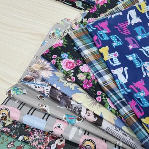Floral Cartoon 210D PVC Waterproof Fabric Upholstery Oxford Polyester Fabric Waterproof Table Tent Bag, Curtain Furniture cloth