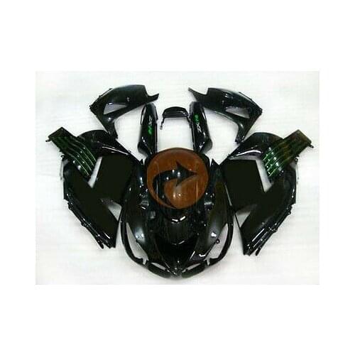 Wotefusi Motorcycle ABS Bodywork Fairing Set For Ninja ZX 14R 2006 2007 2008 2009 (B)