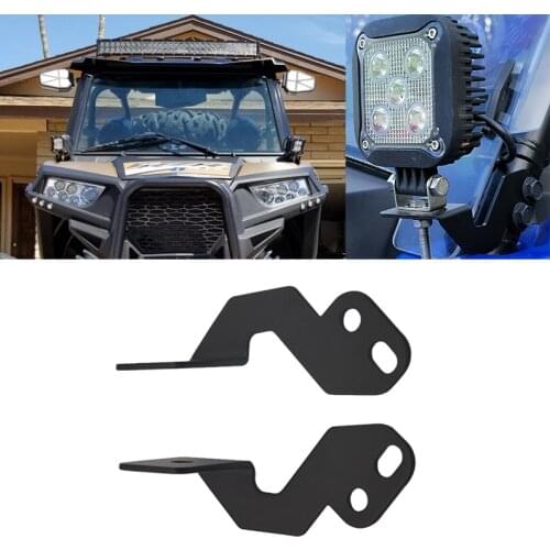 Wsen For Polaris RZR 900 RZR 1000 XP Work Light Front Pillar Mount Brackets Kit