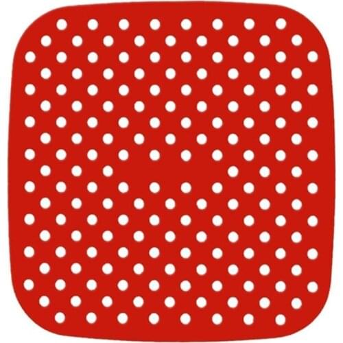 Y98B Air Fryer Liners Round Square 8.5in/9in Reusable Silicone Non-Stick Airfryer Mats Airfryer Pads Heat Resistant 430 F