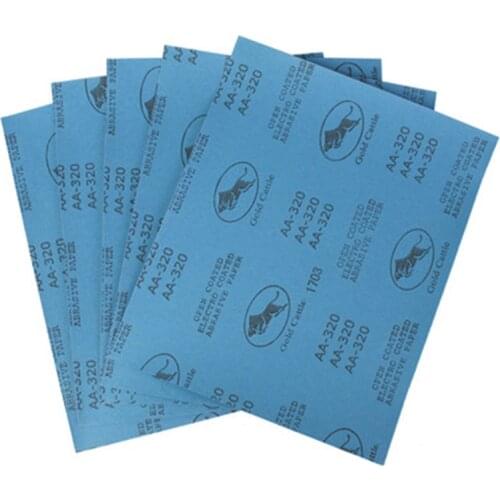 10 pcs Silicon Carbide Wet & Dry Waterproof Sandpaper Abrasive Sanding Paper Grit 120#~1000# Remove Rust Tools Free Shipping