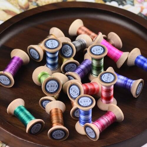100% Mulberry Silk Thread For Embroidery/Gradient Colors Silk Thread/Suzhou embroidery gradient line/embroidery thread spool