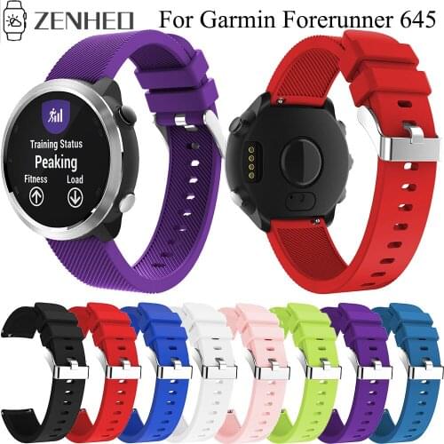 20mm Silicone Strap For Garmin Forerunner 245 645 Smart Watch Band For Samsung Galaxy Watch Active/Galaxy Watch 42mm/Gear S2