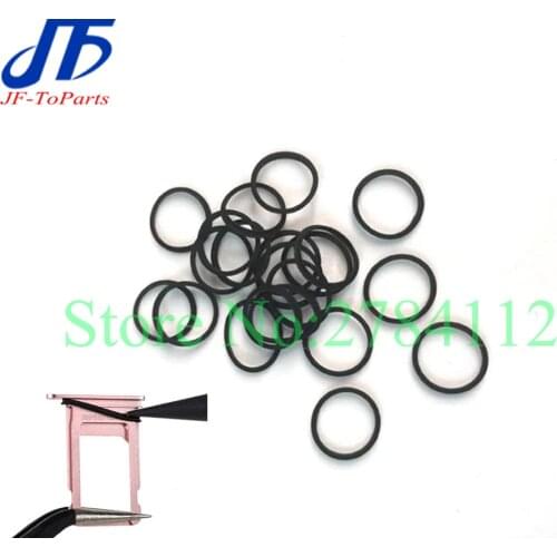 50pcs SIM Card Tray Waterproof Rubber Seal Gasket for iPhone 7 8 Plus 7P 8P Circle Ring Holder Repair Parts
