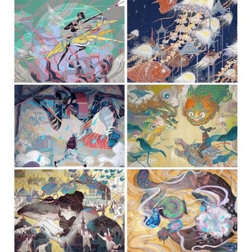 5D DIY Diamond Painting Hand-painted Illustration Rhinestone Inlaid Embroidery Mosaic Home Craft Decorations Can Be Customized