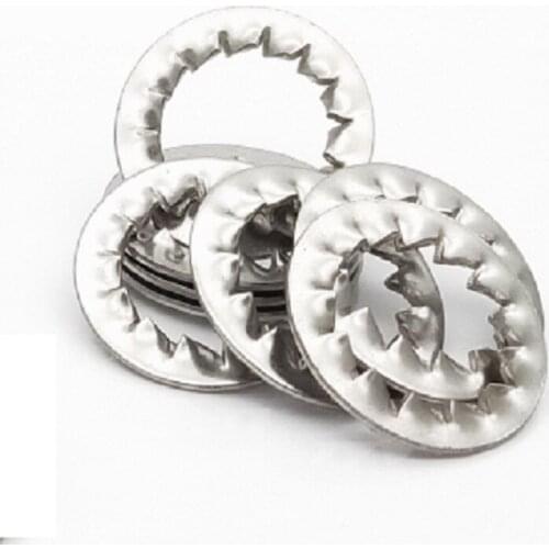 Free delivery 304 Stainless Steel A2 Internal Toothed Shakeproof Washers Lock Washer M3M4M5M6M8M10M12M14M16M18M20M24M30