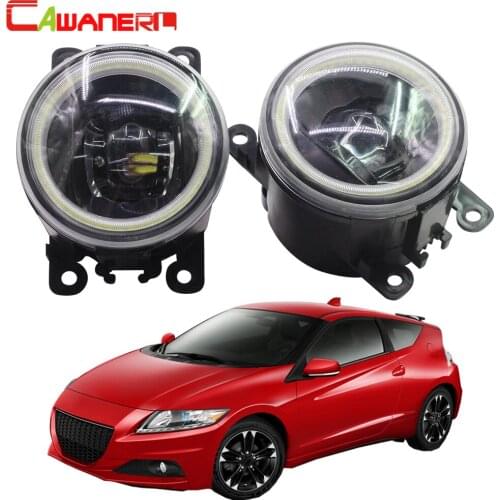 Cawanerl For Honda CR-Z CRZ 2013 2014 2015 Car Styling H11 LED Lamp 4000LM Fog Light Angel Eye DRL Daytime Running Light 12V