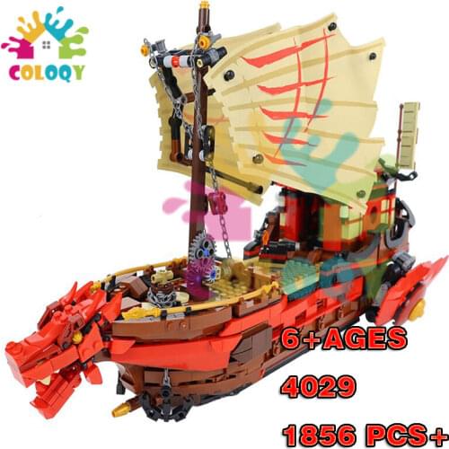 COLOQY Toys Ninjaijo Series Ship Blocks Model Mini Building Blocks Bricks Technic Sets Kits Kids Gifts Educational Toys Blocks