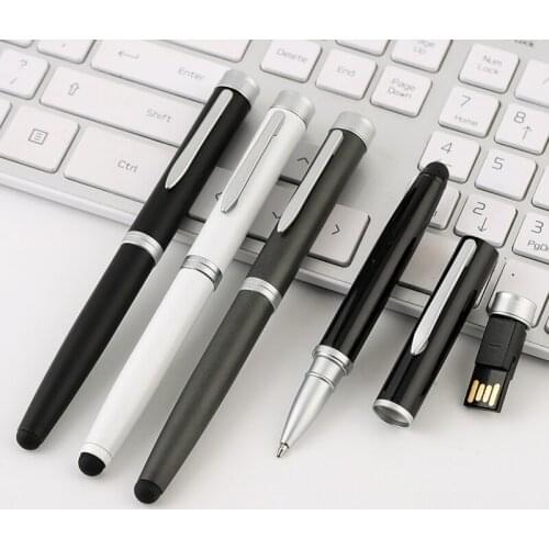 Capacitive Pen USB Flash Drive 2.0 Ballpoint Pendrive 128mb 16gb 8gb 4gb 32gb Business Gifts Memory Stick(over 10pcs Free Logo)