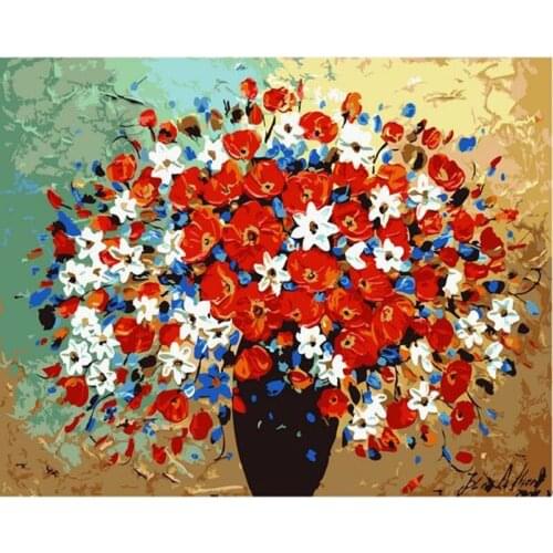 H1290 diy painting,diamont painting,diamond painting Tricolor flower