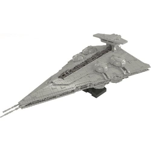 Space Series Playable Interdictor Cruiser Model Constrictor II Modular Armored Spaceship Building Blocks Kids Toy Xmas Gifts