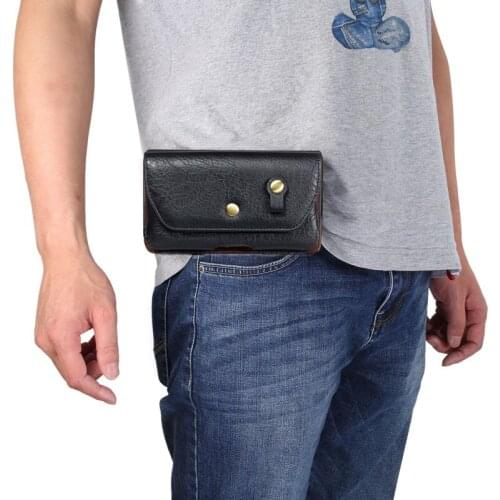 Pouch Leather phone Case For Samsung S10 plus/S9 plus/S8 plus Waist Bag Belt Clip For Samsung S10 E S9 S8 S7 Note 9 8