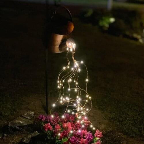 Garden Lawn Lamp Creative Watering Can Sprinkles Star type Shower Garden Art Light Decoration Outdoor Gardening Lawn Lamp
