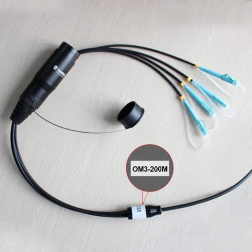 Multi mode Ten Gigabit fiber cable PCD310(OM3-200M) support fiber optic dvi extender in outdoor 7 segment led screen display