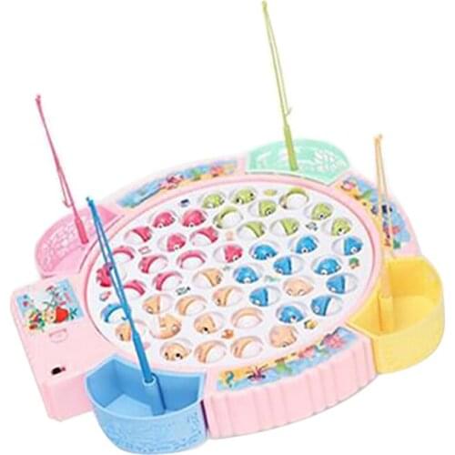 Fishing Game Toy Set with Rotating Board Fingers Fishing Game with MusicSafe and Durable Birthday Gift for Toddlers