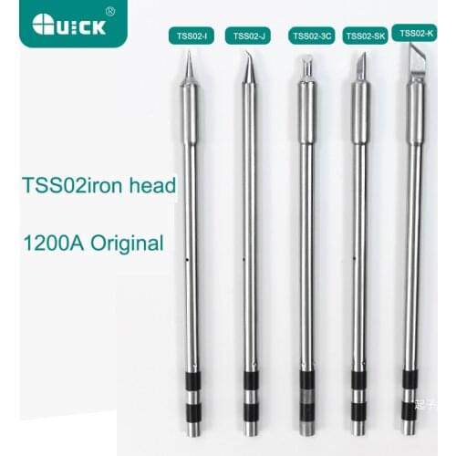 Original QUICK TS1200A Lead Free Solder Iron Tip Handle welding pen tools TSS02 Electric soldering iron head