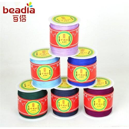 300yards/Roll 1mm Jade Thread Chinese Knot Cords Sewing Apparel Sewing Fabric Jewelry Making Arts Crafts DIY Jewelry Findings