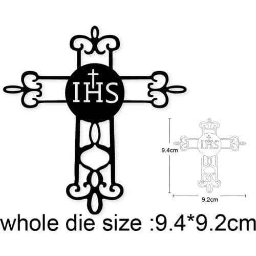 2020 new metal dies Lace Cross Frame Cutting Dies Stencils dies for Scrapbooking DIY Album Paper Cards Making Embossing Dies Cut