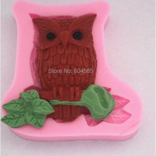 New Arrival Big Body Owl Shape 3d Silicone Cake Fondant Mold, Cake Decoration Tools, Soap, Candle Moulds FM153