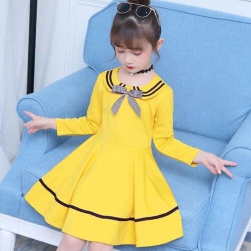 Baby girls clothing Sweater casual A-Line dress for Childrens school dress girls autumn winter long sleeve Girl Costume
