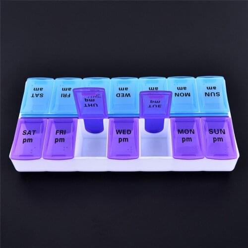 1pcs 7 Days Weekly Tablet Pill Medicine Box Holder For Home Office Supply Storage Organizer Container Case