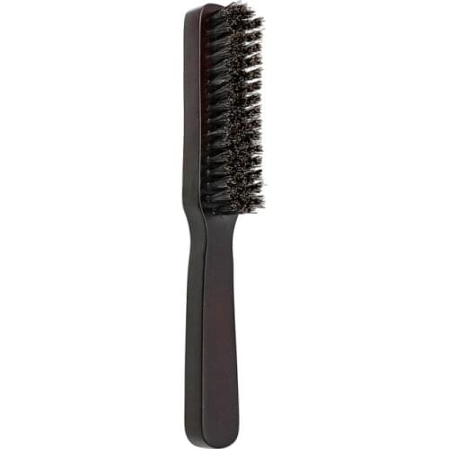 CestoMen Solid Wood 100% Boar Shaving Brush Beard Massage Black Boar Bristle Hair Brush Curved Wooden Men Beard Mustache Brushes