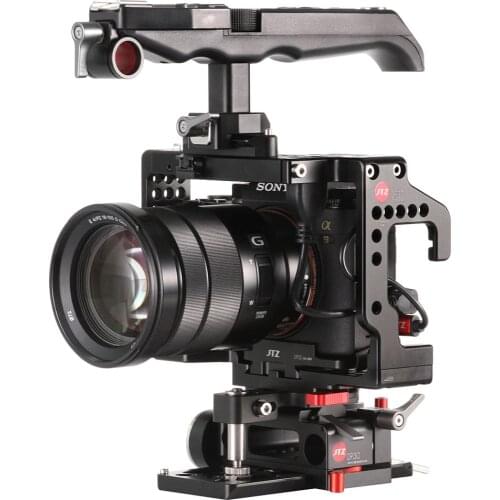 JTZ DP30 Camera Video Cage Baseplate Handle Rig For SONY A9 A7III A7RIII A7SIII