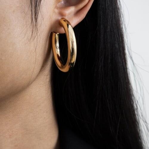 Modern Contracted Semicircle C Form Hiphop Earring Female Temperament Cool Agitation Person Ear Act The Role of Party Jewelry