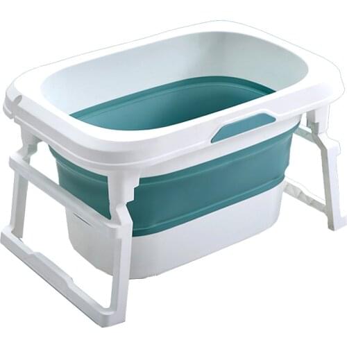 New Arrival Collapsible Bathing Tub, Portable Folding Baby Bath Tub Foldable Shower Basin Collapsible Baby Bathtub Baby Shower