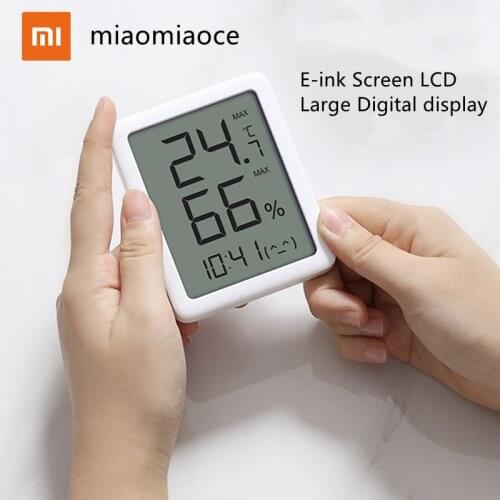 Xiaomi Youpin miaomiaoce MMC Screen LCD Large Digital display Thermometer Hygrometer Temperature Humidity Sensor from Youpin