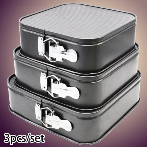 5pcs Square Living Bottom Buckle Non-Stick DIY Cake Baking Kitchen Mold Tool Cooking Cooker Mold Pan