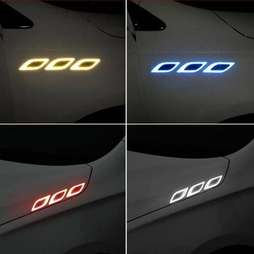 2PCS car reflective sticker fender hood protection for Ferrari Mercedes Benz BMW Audi Toyota Ford Honda Mazda Kia Chevrolet Kia